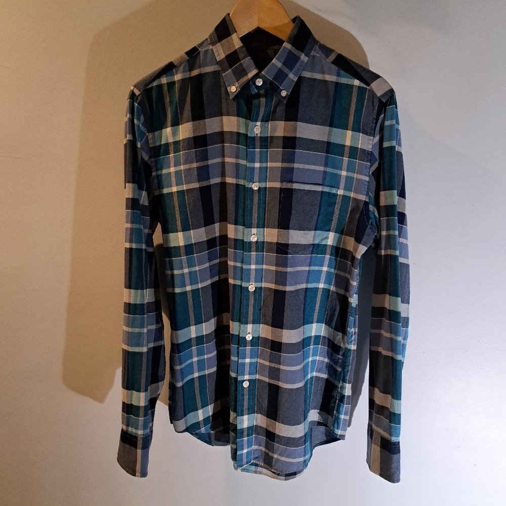 J. Crew Men's Small Long Sleeve Regular Fit Button Down Plaid Shirt